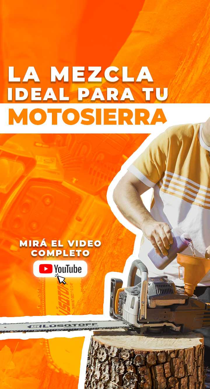 La mezcla para tu motosierra